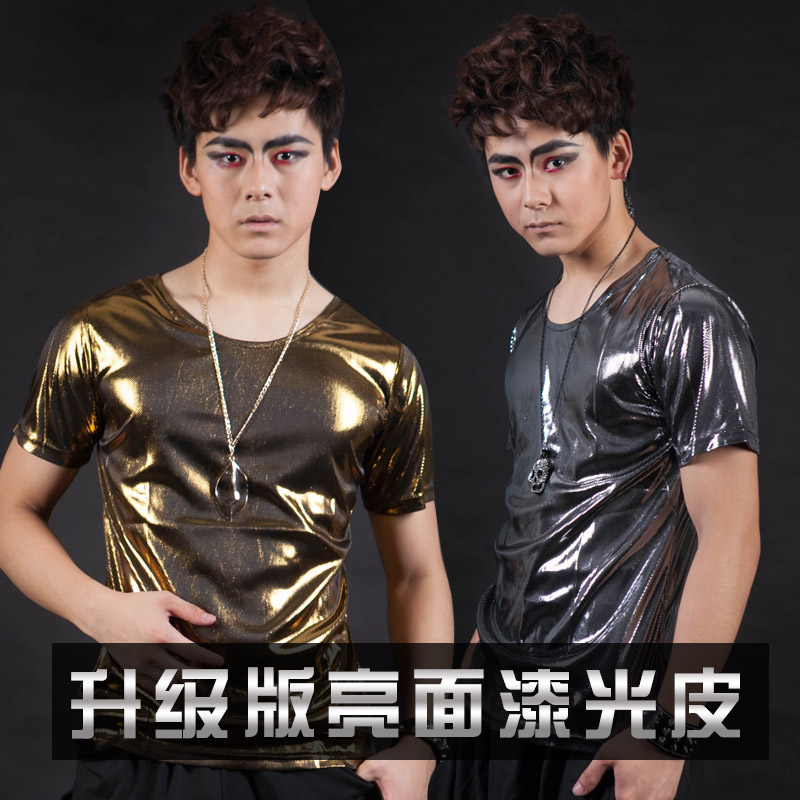 BAT3M夜店潮男大圓領修身型 短袖男士T恤演出服男裝舞台M歌手夏在類目 個性定製/設計服務/DIY, 服飾箱包定製, 服裝定製, 舞臺演出/舞蹈服裝定製中 - 來自Buy2taobao.com提供專業的淘寶代購服務