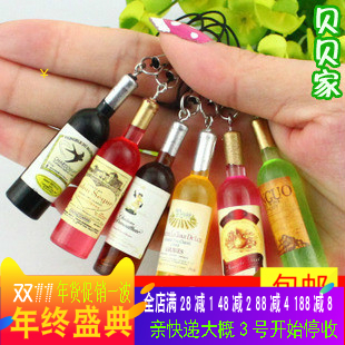 迷妳洋酒 手機鏈 仿真葡萄酒瓶 紅酒瓶 啤酒飲料挂件配飾在類目 3C數碼配件, 手機配件, 手機飾品, 手機掛件/手機鏈中 - 來自Buy2taobao.com提供專業的淘寶代購服務