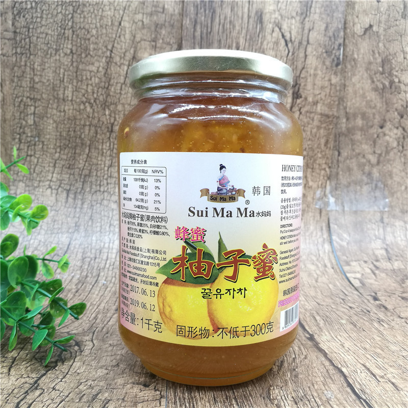 包邮 水妈妈柚子蜜 韩国进口蜂蜜柚子茶冲饮果肉柚子酱 1000G在类目 咖啡/麦片/冲饮, 藕粉/麦片/冲饮品, 蜂蜜果味茶中 - 来自Buy2taobao.com提供专业的淘宝代购服务