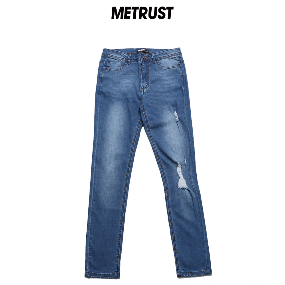 Honey 丘琳 Light blue Skate Jeans street Trend HIPHO Hip hop leisure time Slim pants Jeansin the Women's clothing/Boutique , Jeans category - from Buy2taobao.com to provide professional Taobao agent buy service