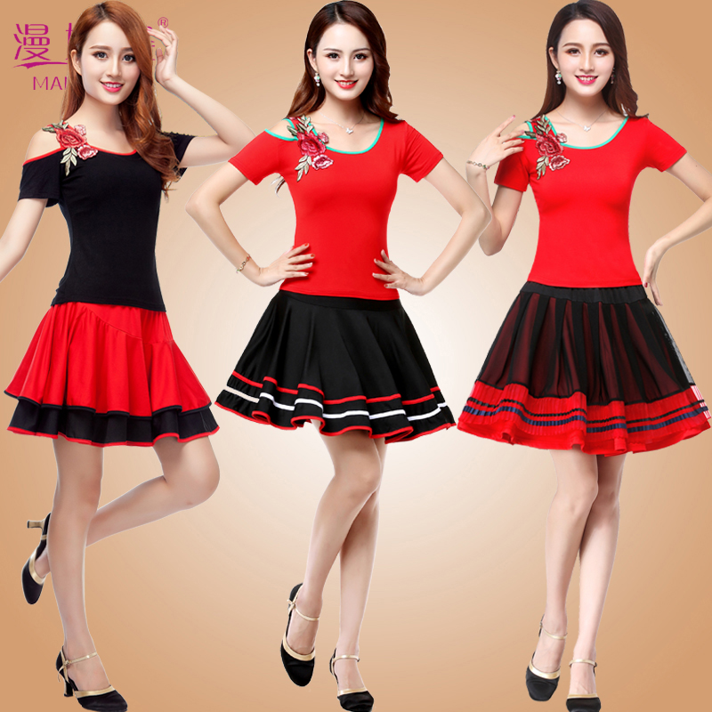 2019 summer square dance clothing new pattern suit Short sleeved Short skirt Yang dance clothes adultin the Sports/Yoga/Fitness/Fans supplies , Dance/Aerobics/Gymnastics , Square Dance , Square Dance Set category - from Buy2taobao.com to provide professional Taobao agent buy service