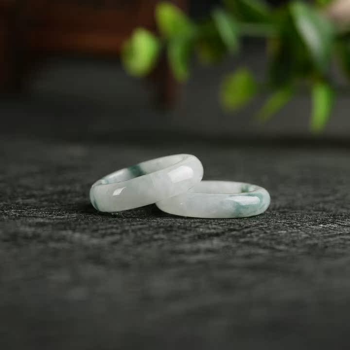 natural quality goods Emerald Ring Ice Flower Jade Ring Fingerstall men and women lovers Ring Jade Pendantin the Accessories/Fashion Jewelry, Ring/Ring category - from Buy2taobao.com to provide professional Taobao agent buy service