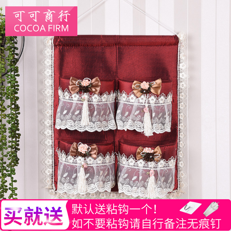 公主蕾絲款布藝牆壁收納袋/雜物袋/挂袋整理袋壹兜三兜四兜儲物袋在類目 居家布藝, 防塵保護罩, 掛袋中 - 來自Buy2taobao.com提供專業的淘寶代購服務