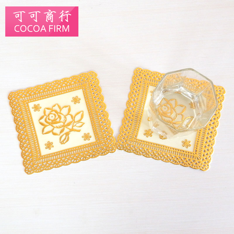 AA38燙金墊 創意塑料杯墊~碗墊隔熱墊餐墊碗墊盤子墊鍋墊在類目 餐飲具, 杯子/水杯/水壺, 杯墊中 - 來自Buy2taobao.com提供專業的淘寶代購服務