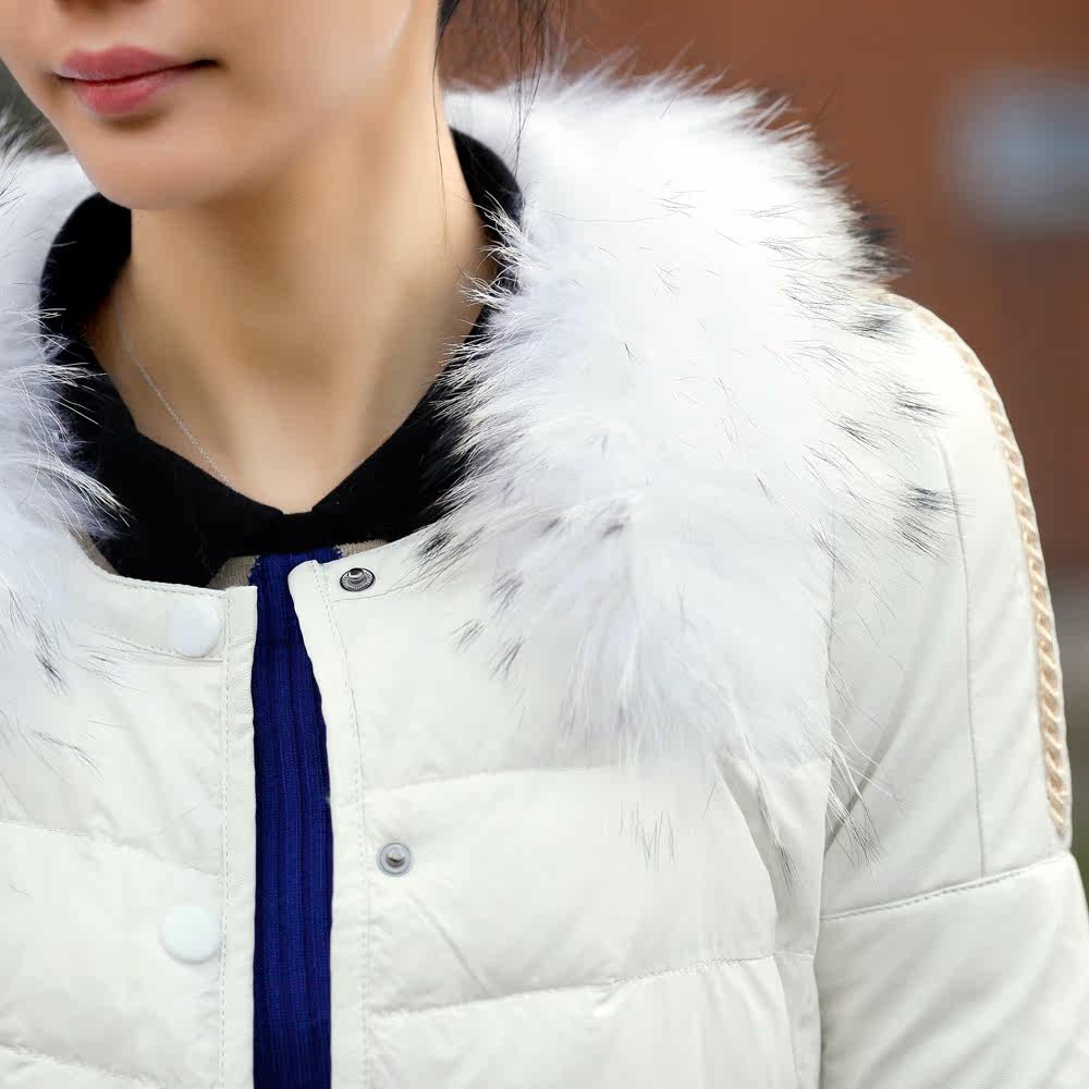 <em>2012冬装新款</em>PU皮<em>棉衣女装中长款韩版</em>貉子毛