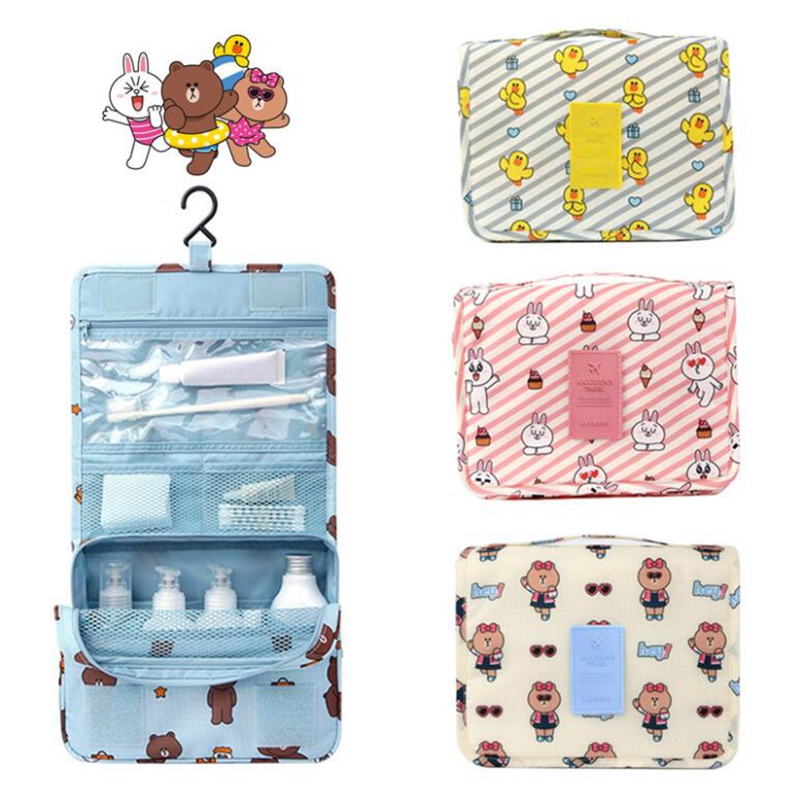 the republic of korea Cartoon lovely Little Bear travel Storage bag Wash bag Cosmetic Portable waterproof fold Storage suspensionin the Family/Personal Cleaning Tools , Personal care cleaning appliances , Wash bag category - from Buy2taobao.com to provide professional Taobao agent buy service