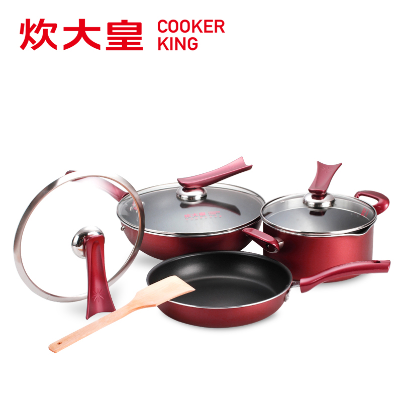 炊大皇不粘锅锅具套装锅家用三件套厨具煎锅炒菜锅炒锅电磁炉通用|ruв категории кухня/посуда, посуда, горшок/горшок/чайник, Пан группы костюм - от Buy2taobao.com для оказания профессиональной услуги покупки агента Taobao