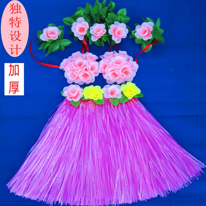 六一幼儿儿童草裙演出服儿童草裙套装成人草裙套装花环40--80厘米|msdalam kategori sukan/Yoga/kecergasan/bekalan peminat, Dance/Aerobik/Gymnastics, Hula, Hula Set - dari Buy2taobao.com untuk memberikan perkhidmatan ejen Taobao profesional membeli