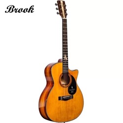 BROOK布鲁克民谣吉他s25面单板吉他4140寸云杉木复古色吉他