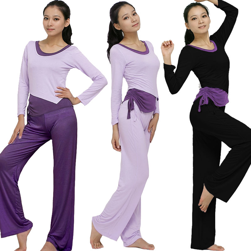 包郵莫代爾長袖瑜伽服套裝 女健身服春夏兩穿 可插胸墊三件套特價在類目 運動/瑜伽/健身/球迷用品, 瑜伽, 瑜伽服中 - 來自Buy2taobao.com提供專業的淘寶代購服務