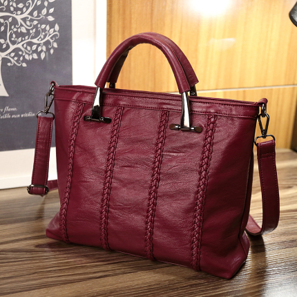 真皮女士包包2016新款潮镶钻女手提包时尚女