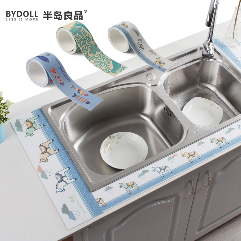 半岛自粘厨房水槽洗菜盆吸水贴洗漱台防水吸湿贴防污浴室玻璃贴纸|msdalam kategori Aksesori rumah, pelekat, jubin seramik/kaca pelekat - dari Buy2taobao.com untuk memberikan perkhidmatan ejen Taobao profesional membeli