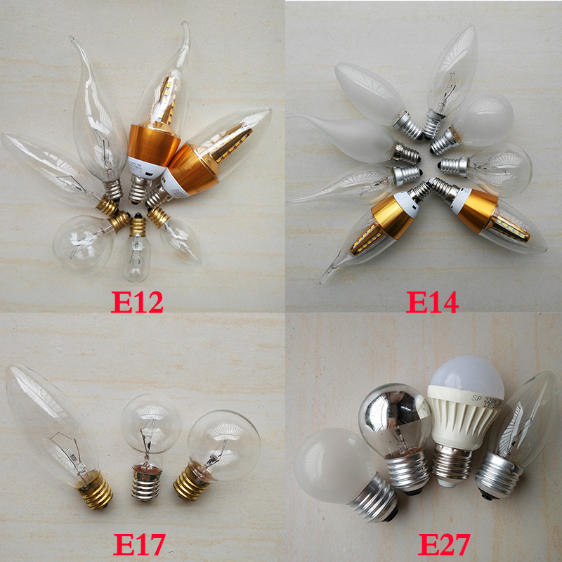 e12小灯泡螺口E14蜡烛泡led光源拉尾E17球形E27透明美国日本灯具在类目 家装主材, 光源, 其它光源中 - 来自Buy2taobao.com提供专业的淘宝代购服务