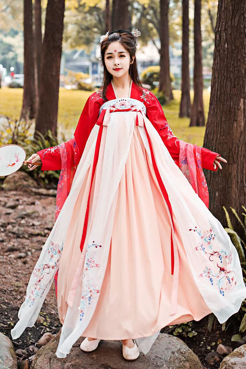 汉服女两件套 上下古装女日常可穿汗服中国风网红抖音同款超仙夏在类目 女装/女士精品, 唐装/民族服装/舞台服装, 民族服装/舞台装中 - 来自Buy2taobao.com提供专业的淘宝代购服务