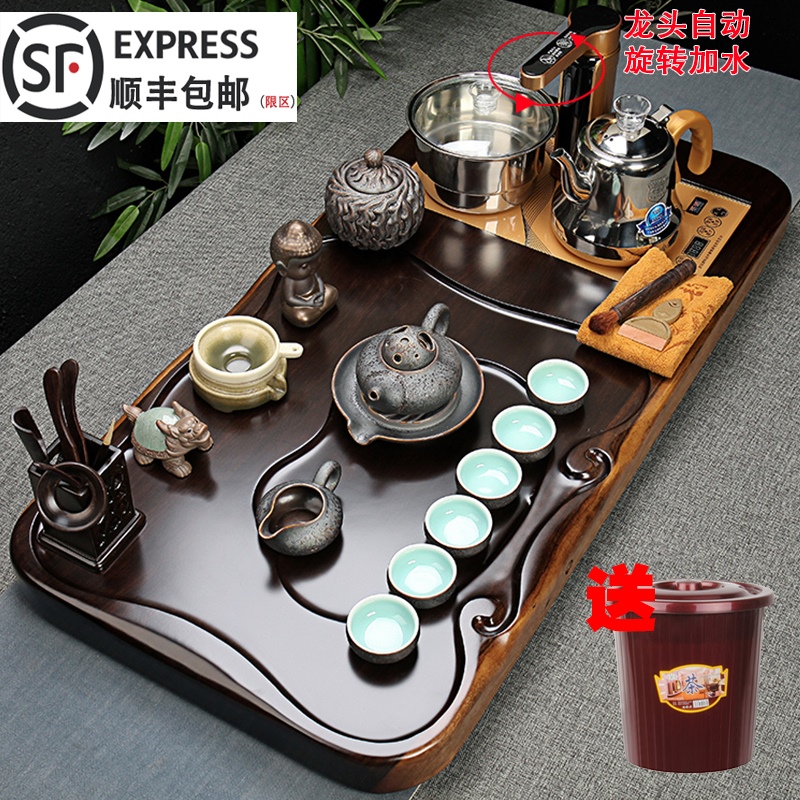 Tea Set household Block Simplicity Ebony solid wood tea tray carving teacup a complete set one Buddhist mood Quick furnacein the Tableware , Tea set , Kung Fu Tea category - from Buy2taobao.com to provide professional Taobao agent buy service