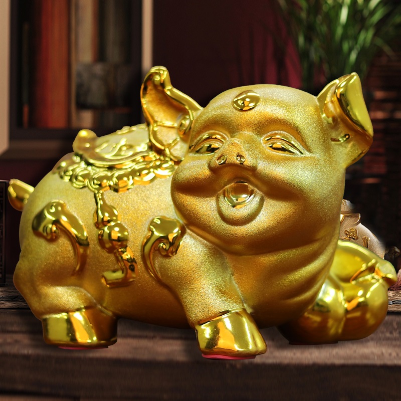 originality Little gold pig Piggy bank Piggy Decoration adult a living room Piggy bank Large Cornucopia Piggy bank Coinin the Festive supplies/Gift , Gift ideas , Piggy bank category - from Buy2taobao.com to provide professional Taobao agent buy service