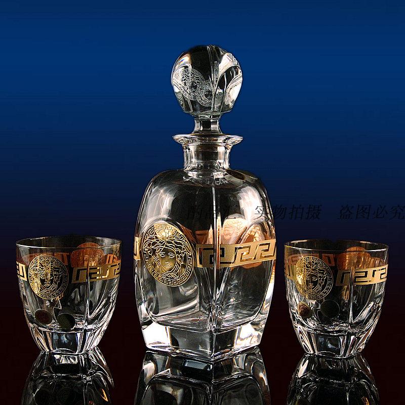捷克正品进口欧式水晶透明镶金酒具醒酒器烈酒白酒杯家居摆件礼品在类目 餐饮具, 酒壶/酒杯/酒具, 酒具套件中 - 来自Buy2taobao.com提供专业的淘宝代购服务