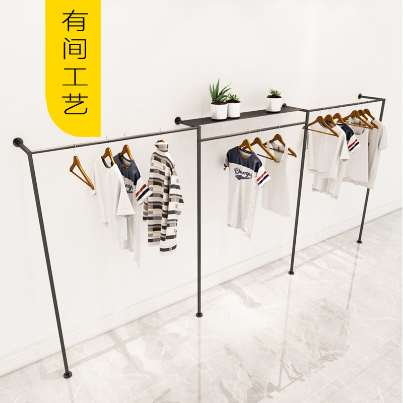 铁艺服装架落地式服装店货架女装店正挂简约展示架子双层组合侧挂在类目 商业/办公家具, 服装店家具, 服装展示架中 - 来自Buy2taobao.com提供专业的淘宝代购服务