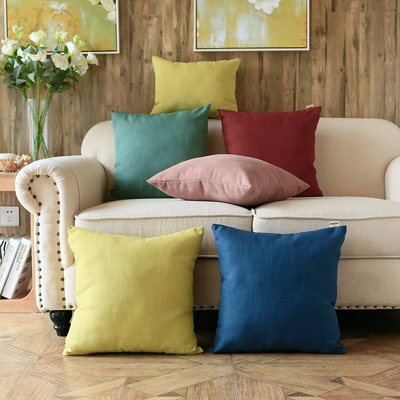 Simplicity Solid Plain colour violet green Pillowcase Lumbar pillow Car pillow Lunch break pillow Sofa pillowin the Home Fabric , Pillow/Pillow category - from Buy2taobao.com to provide professional Taobao agent buy service