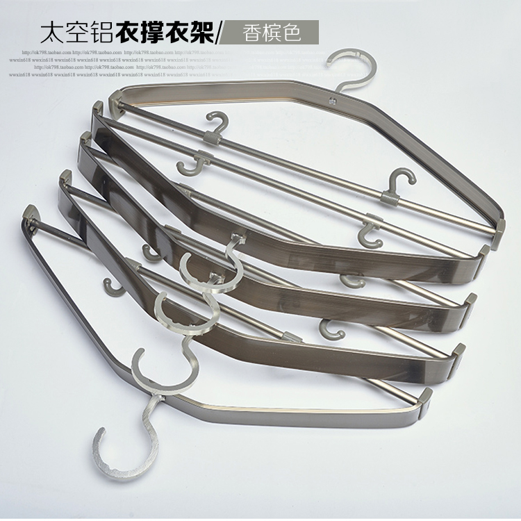 Clothes hanger Clothing support coat hanger Space aluminum Metal aluminium alloy Rust Widen reinforce hardware Storage partsin the Storage consolidation , Wash clothing/Sun/Care Products , Hanger category - from Buy2taobao.com to provide professional Taobao agent buy service