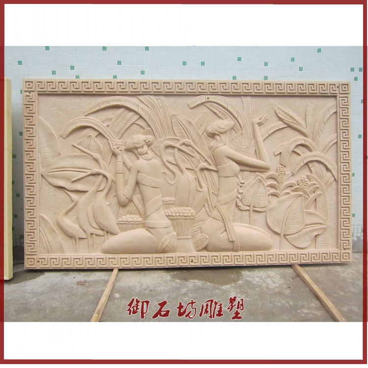 Sandstone relief television background Pendant mural Sculpture FRP Flower pot Flower bowl Fountain Rome column Daiin the Basic building materials , Sandstone , Sandstone walls category - from Buy2taobao.com to provide professional Taobao agent buy service