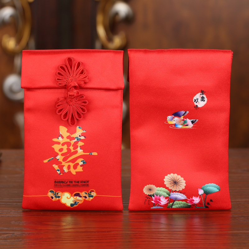 high-grade silk Hi word marriage Red envelope Fabric art Ten thousand yuan Corwin fee Gift bags originality personality Wedding celebration Packetsin the Festive supplies/Gift , Red envelope/Packets category - from Buy2taobao.com to provide professional Taobao agent buy service