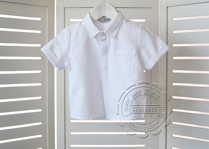 Qin Yan Male baby The age of shirt Flower girl Short sleeved shirt White shirt Group purchase children shirt bc46in the Children/Baby/Family fitted , Shirt category - from Buy2taobao.com to provide professional Taobao agent buy service