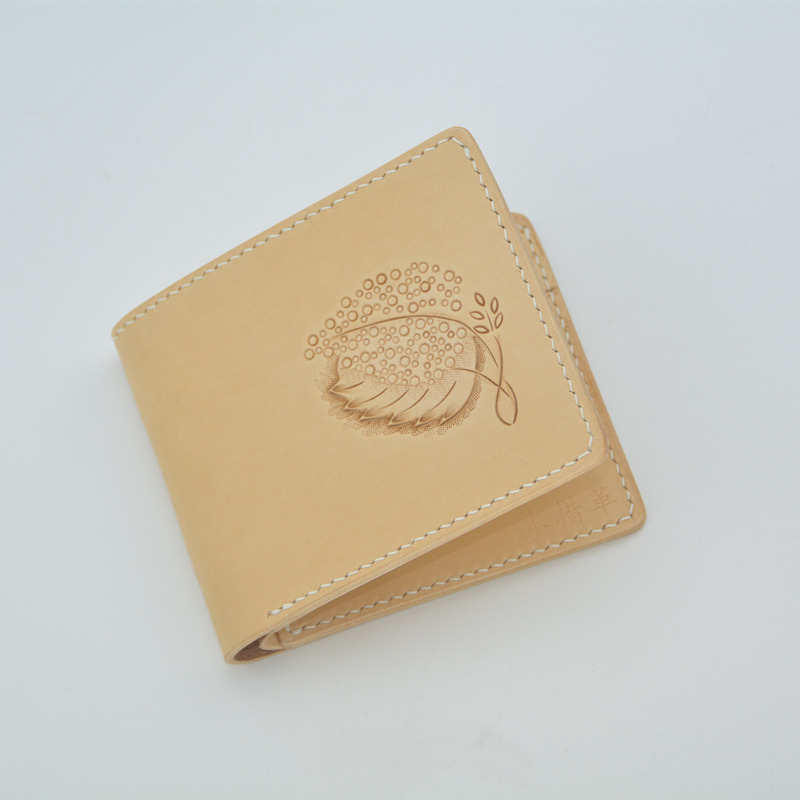 wallet Daughter genuine leather Primary color have cash less than that is registered in the accounts cowhide carving Pure handwork Vegetable tanned leather Cross section Wallet literature Simplicityin the Leather/Lady bags/Men's bag, Wallet category - from Buy2taobao.com to provide professional Taobao agent buy service