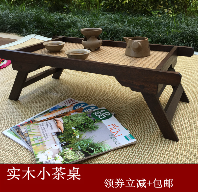 复古木质小茶桌飘窗榻榻米茶盘桌子折叠炕几小矮桌迷你家用泰国|msdalam kategori perabot kediaman, of Tables, meja lipat - dari Buy2taobao.com untuk memberikan perkhidmatan ejen Taobao profesional membeli