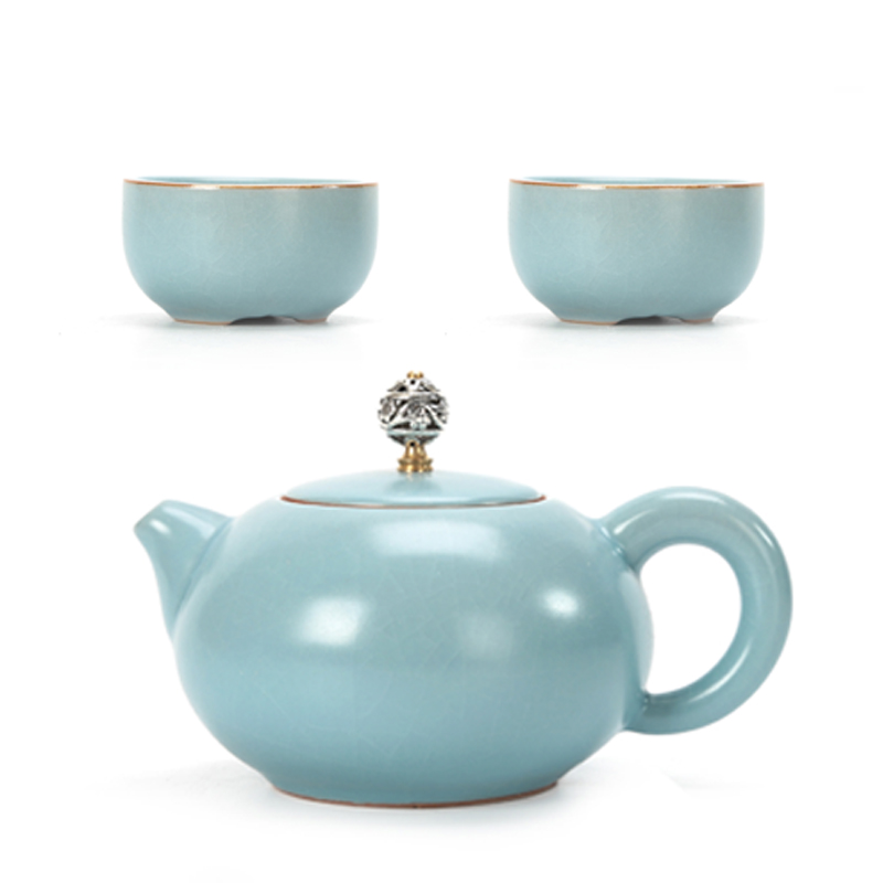 汝窑功夫茶具茶壶陶瓷泡茶器纯手工汝瓷家用单泡壶西施壶大号开片|ruв категории посуда, чайный сервиз, чайник - от Buy2taobao.com для оказания профессиональной услуги покупки агента Taobao