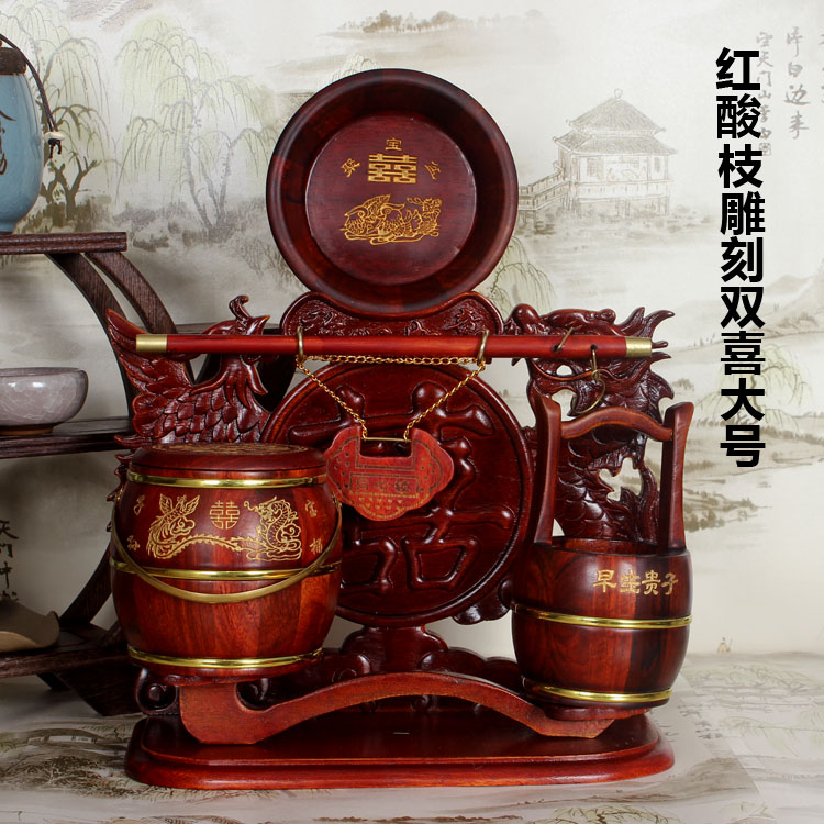 包邮结婚礼品红木(红酸枝)雕刻称心如意子孙桶 婚庆用品 马桶|msdalam kategori bekalan perayaan/hadiah, set perkahwinan/props, keturunan setong - dari Buy2taobao.com untuk memberikan perkhidmatan ejen Taobao profesional membeli