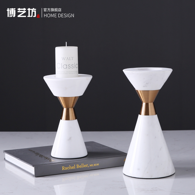 Neoclassical Marble Candlestick Postmodern American style Northern Europe Simplicity Open House hotel Entrance ornament Decorationin the Home accessories , Candle/Candlestick , Candlestick category - from Buy2taobao.com to provide professional Taobao agent buy service