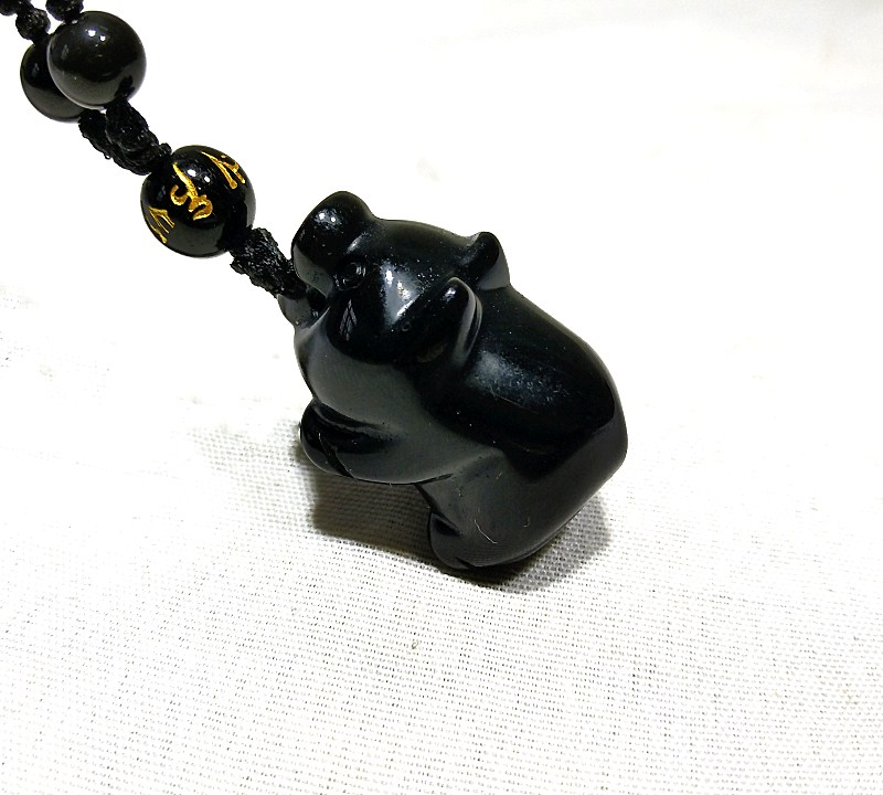 natural All black Ugyen Obsidian Pendant Pendant men and women Zodiac Pendant Decoration Turn on the lightin the Accessories/Fashion Jewelry, Pendant/Pendant category - from Buy2taobao.com to provide professional Taobao agent buy service