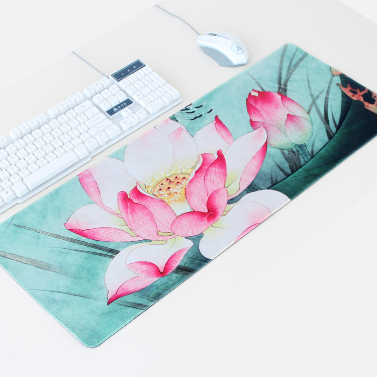 Special-made Meticulous Brushwork thickening enlarge Catcher waterproof Mouse pad Chinese style Lotus Keyboard pad household Desk padin the Computer Hardware/Monitor/Computer Peripherals , Computer Peripherals , Mouse Pad/Paste/Wrist pad category - from Buy2taobao.com to provide professional Taobao agent buy service