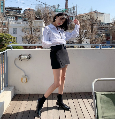 chic韩国官网代购 ins小性感不规则显瘦大长腿高腰半身裙短裙女在类目 女装/女士精品, 半身裙中 - 来自Buy2taobao.com提供专业的淘宝代购服务