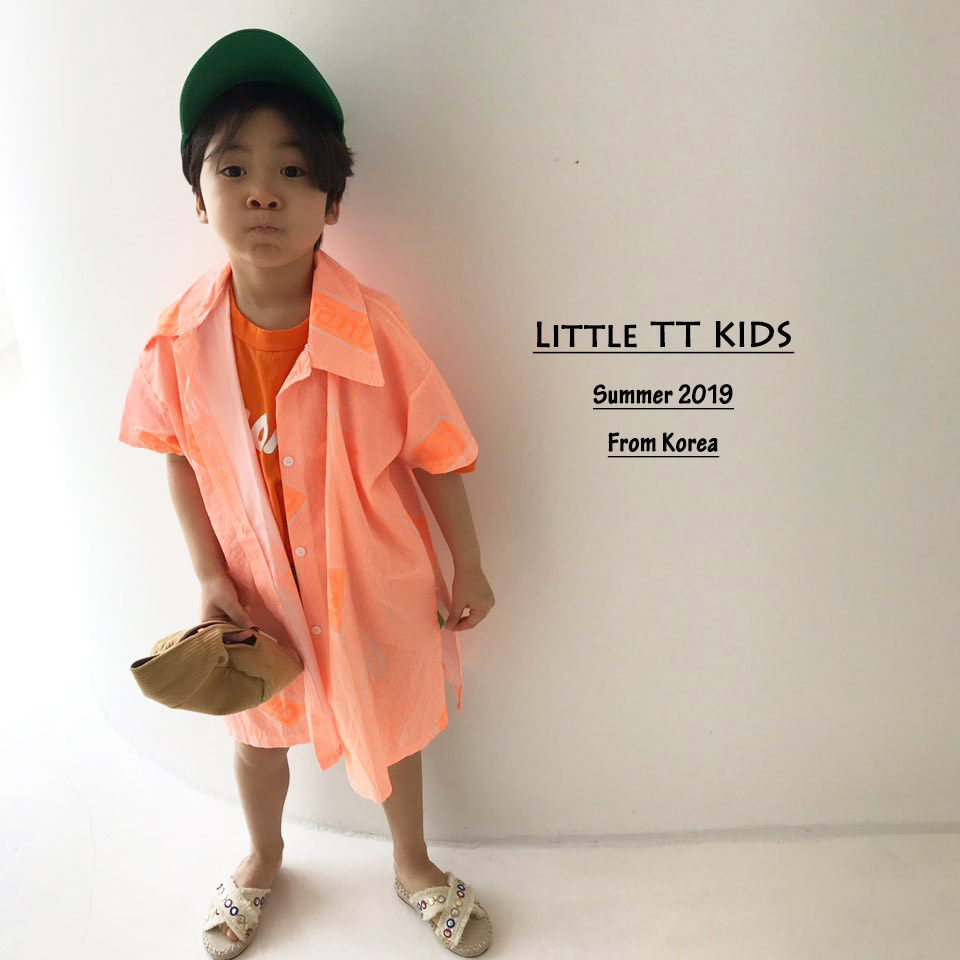 Tao Tao the republic of korea Agency purchase Children's clothing shirt Boy 2019 Summer shirt ins the republic of korea fluorescence Short sleeved shirtin the Children/Baby/Family fitted , Shirt category - from Buy2taobao.com to provide professional Taobao agent buy service