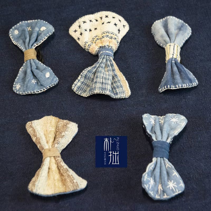 【朴拙手艺】手工刺绣发夹 DIY头饰领结拼布制作|ruв категории Ручная работа, национальных меньшинств, в особенности ремесла, Дунский - от Buy2taobao.com для оказания профессиональной услуги покупки агента Taobao