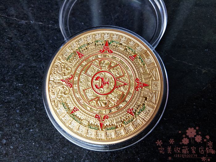 點漆瑪雅金字塔鍍金幣 1盎司彩金紀念章 美洲紀念幣 送圓盒在類目 古董/郵幣/字畫/收藏, 錢幣, 紀念幣/紀念章, 普通金屬紀念幣/章中 - 來自Buy2taobao.com提供專業的淘寶代購服務