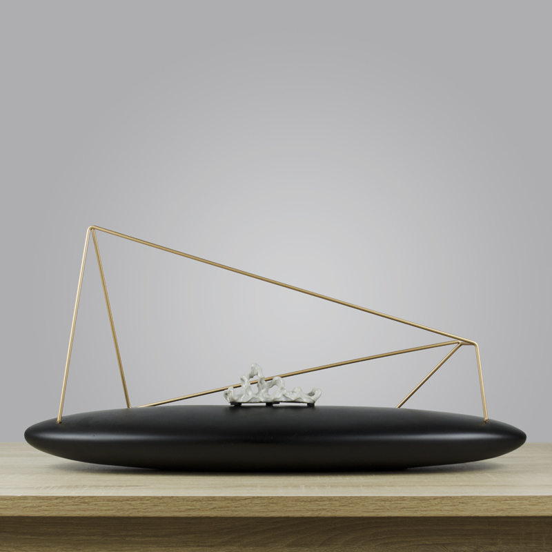 New Chinese style Simplicity originality Iron art Metal Zen Stone Decoration Sculpture Home Furnishing Open Houses Soft decorations Arts and Craftsin the Home accessories , Decoration category - from Buy2taobao.com to provide professional Taobao agent buy service