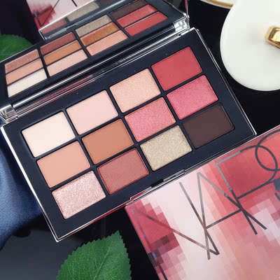 nars wanted 18年春夏限量12色眼影盘 酒红色眼影 大地 橘色眼影