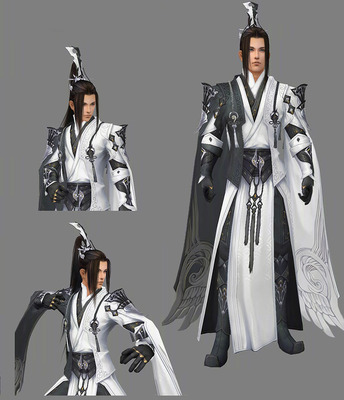 cosplay假毛 cos 剑网三 驰冥 纯阳 成男 道长 定做假发
