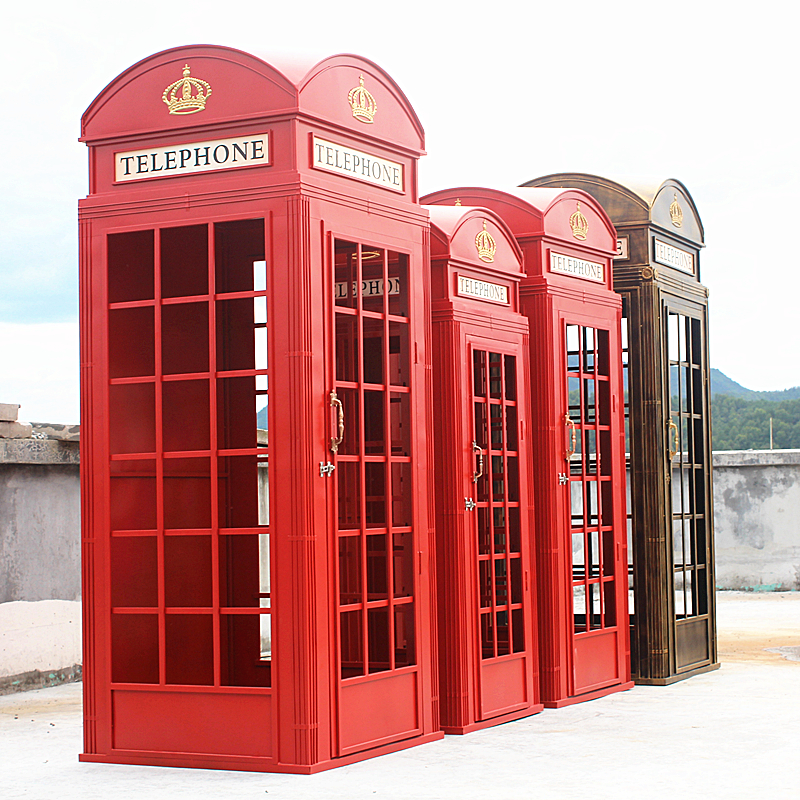 2.2 Iron art England Telephone booth Model Decoration bar ornament prop originality Display cabinet Showcasein the Festive supplies/Gift , Gift ideas , Piggy bank category - from Buy2taobao.com to provide professional Taobao agent buy service