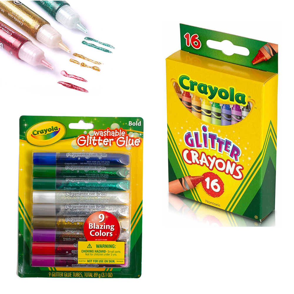 Crayola繪兒樂9色可水洗閃光膠水筆16色閃光蠟筆兒童安全在類目 玩具/童車/益智/積木/模型, 學習/實驗/繪畫文具, 筆類中 - 來自Buy2taobao.com提供專業的淘寶代購服務