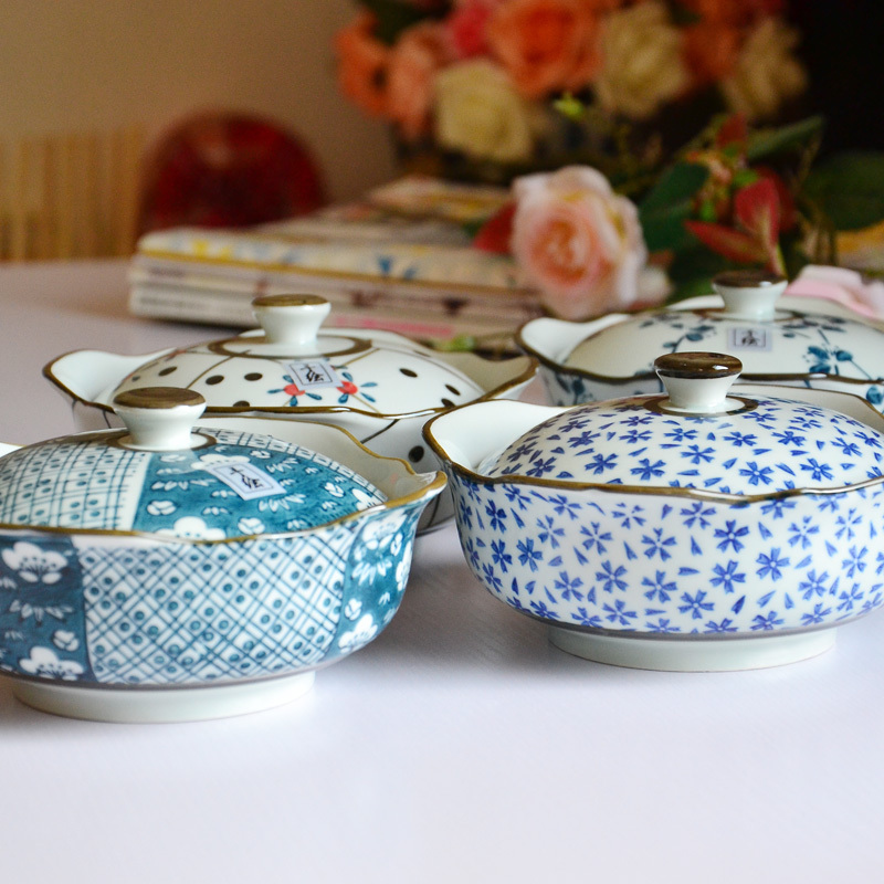 Jingdezhen Blue and white Yunxiang Antique porcelain Kyocera Japanese Miso Soup bowl ceramics egg Bird's Nest Stew cup 6in the Tableware , Tableware , Bottle/Tank category - from Buy2taobao.com to provide professional Taobao agent buy service