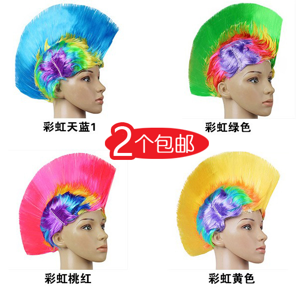 男童假发儿童表演头套朋克鸡冠头发套舞会彩色假发幼儿舞蹈假发|msdalam kategori Kanak-kanak/Bayi/Keluarga dipasang, Aksesori Kanak-kanak, rambut palsu - dari Buy2taobao.com untuk memberikan perkhidmatan ejen Taobao profesional membeli