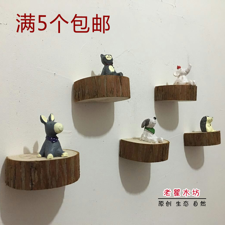 壁桩树桩木桩花器拍照道具壁挂家饰创意摆件可爱的萌物原创|ruв категории Домашний быт, роспись - от Buy2taobao.com для оказания профессиональной услуги покупки агента Taobao