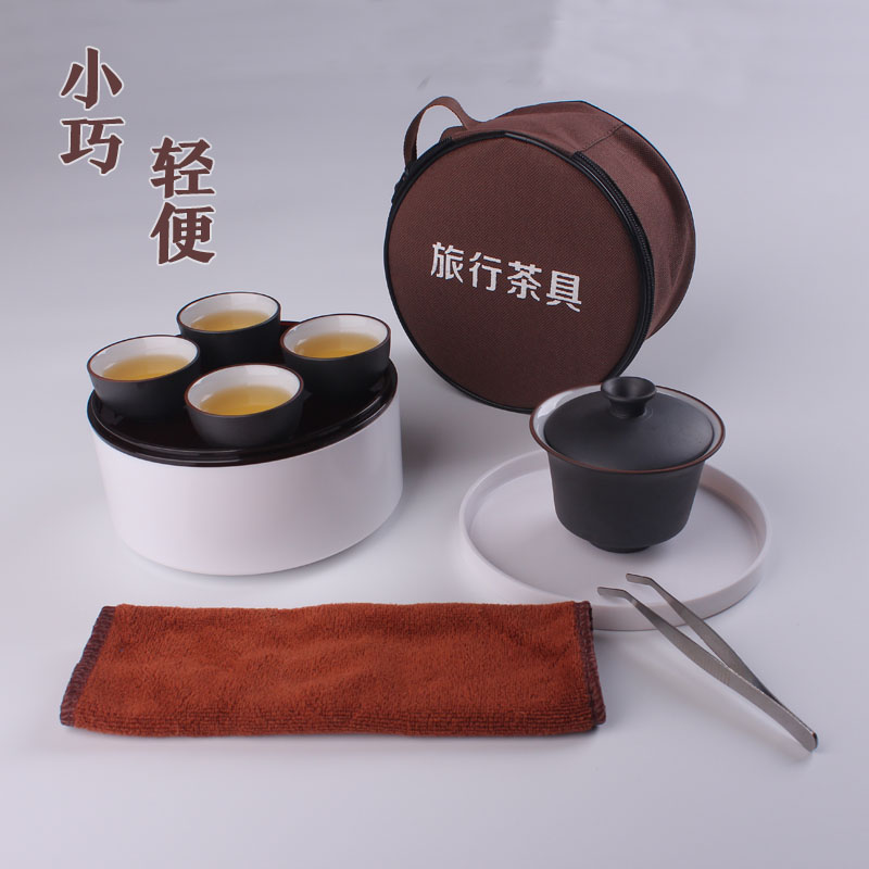 随身携带功夫茶具旅行套装便携式小包轻便简约4人小型户外带茶盘在类目 餐饮具, 茶具, 功夫茶具中 - 来自Buy2taobao.com提供专业的淘宝代购服务