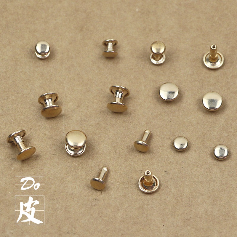 Light gold Two-sided rivet Picture Rivets Cap nails Fasteners DIY Leather goods Shoes Luggage accessories accessories 6-10mmin the Hardware/Tool , Fastener , Rivet , Picture rivets category - from Buy2taobao.com to provide professional Taobao agent buy service