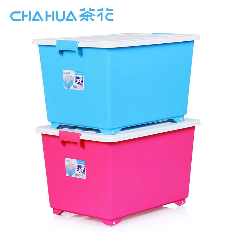 茶花收纳箱塑料储物箱滑轮整理箱收纳盒汽车大号有盖家用衣物箱子在类目 收纳整理, 家庭收纳用具, 储物箱, 收纳箱中 - 来自Buy2taobao.com提供专业的淘宝代购服务
