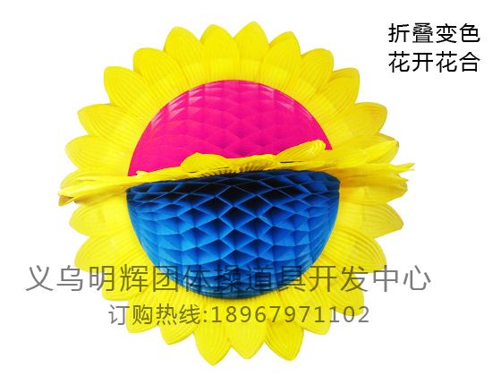 大号折叠变色双面双心向日葵道具花手翻花太阳花儿童舞蹈合唱表演在类目 运动/瑜伽/健身/球迷用品, 舞蹈/健美操/体操, 体操, 体操道具中 - 来自Buy2taobao.com提供专业的淘宝代购服务